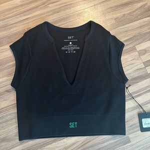 BRAND NEW Set Active Sculptflex Mini V Top (Onyx/Flash)